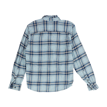 Gray Plaid Flannel Button Down
