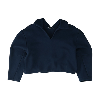 Navy Solid Hoodie Pullover
