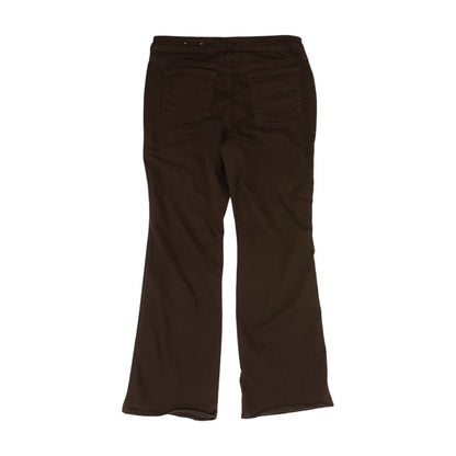 Brown Mid Rise Bootcut Jeans