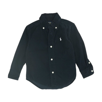 Navy Flannel Button Down