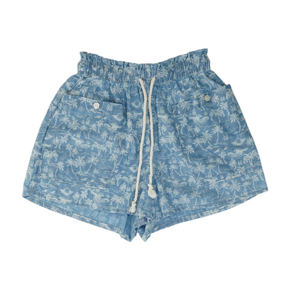 Blue Tropical Chino Shorts