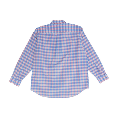 Blue Check Long Sleeve Button Down