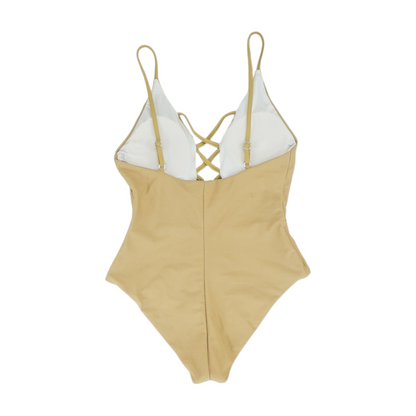 Tan One-Piece