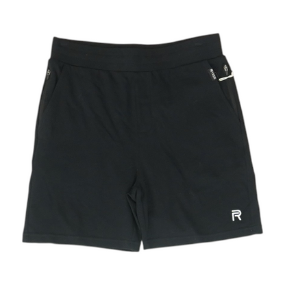 Black Solid Active Shorts
