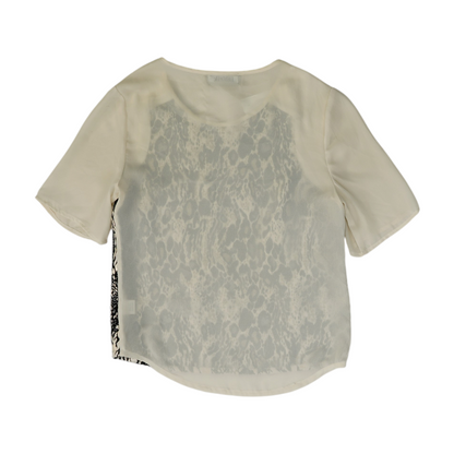 Beige Animal Print Blouse