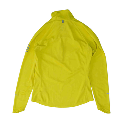 Yellow Solid 1/4 Zip Pullover
