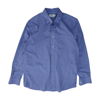 Blue Check Long Sleeve Button Down