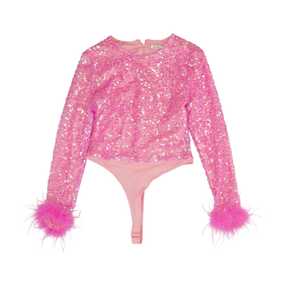 Pink Bodysuit Blouse