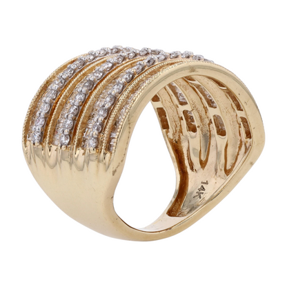 1 1/2 ctw 14K Yellow Gold Diamond Fashion Ring