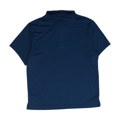 Navy Solid Short Sleeve Polo