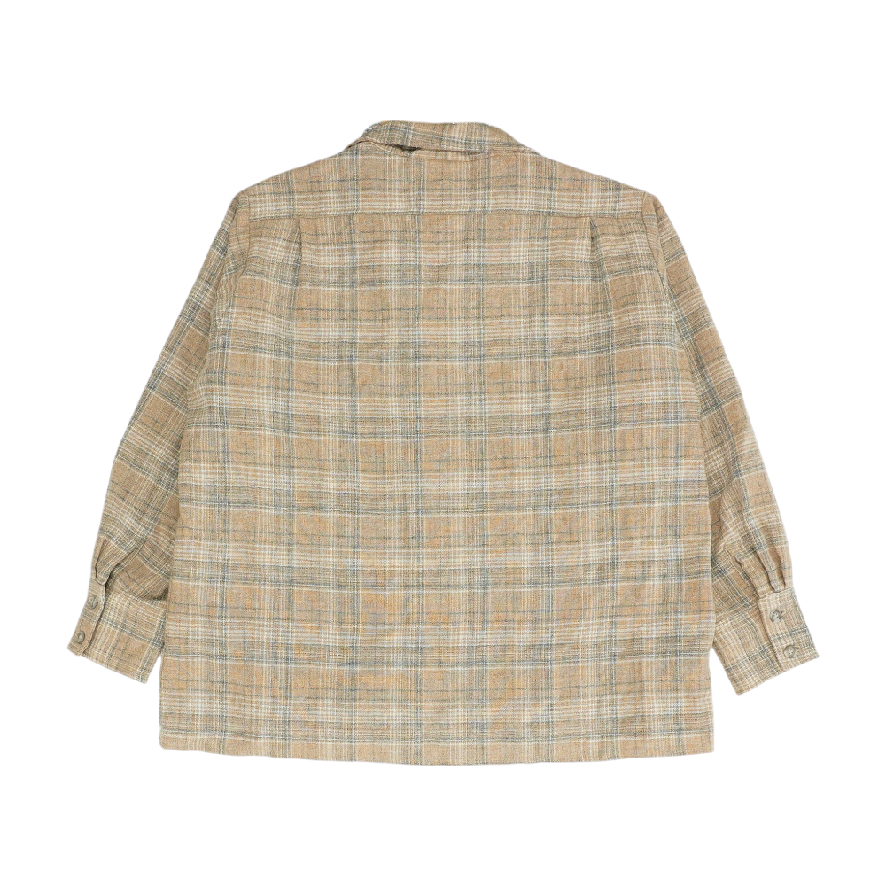 Brown Plaid Flannel Button Down
