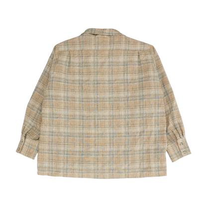 Brown Plaid Flannel Button Down