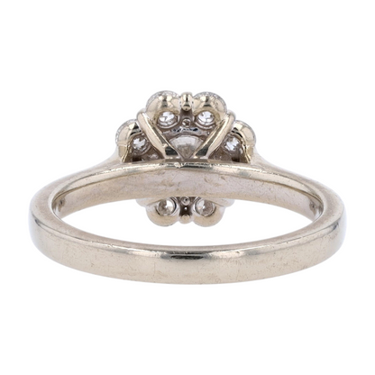 9/10 ctw 14K White Gold Diamond Engagement Ring