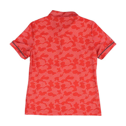 Red Polo Knit Top
