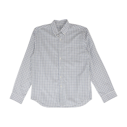 Blue Check Long Sleeve Button Down