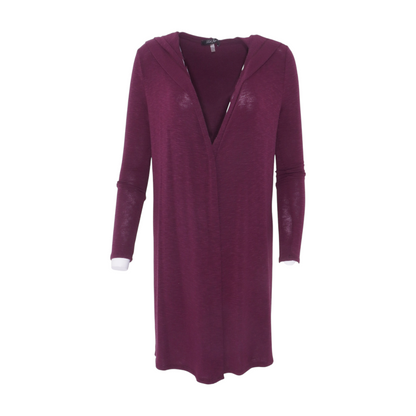 Purple Cardigan Sweater
