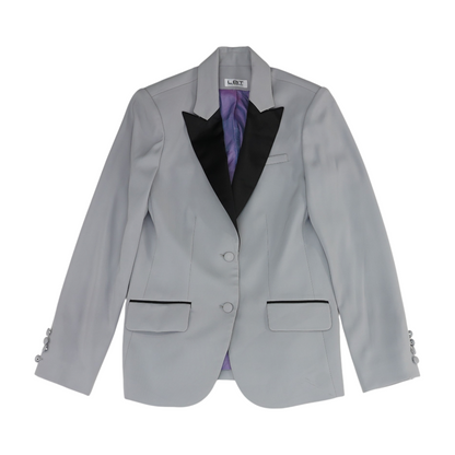 Gray Solid Blazer