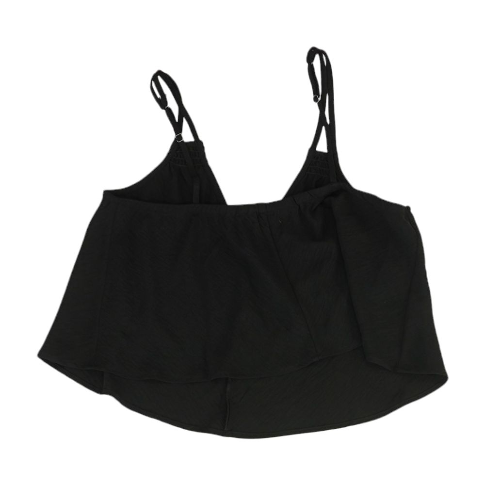 Black Solid Sleeveless Blouse