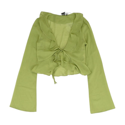 Green Cropped Blouse