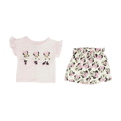 Disney Baby Pink Graphic Short Sleeve Set – Image 1