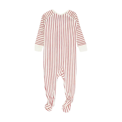 White Striped One-Piece