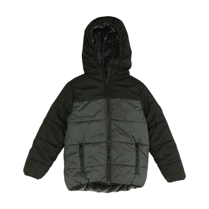 Gray Color Block Jacket