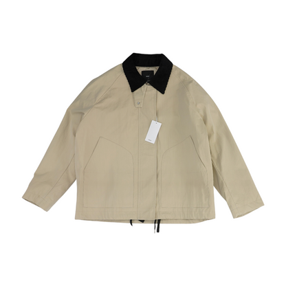 Beige Solid Jacket