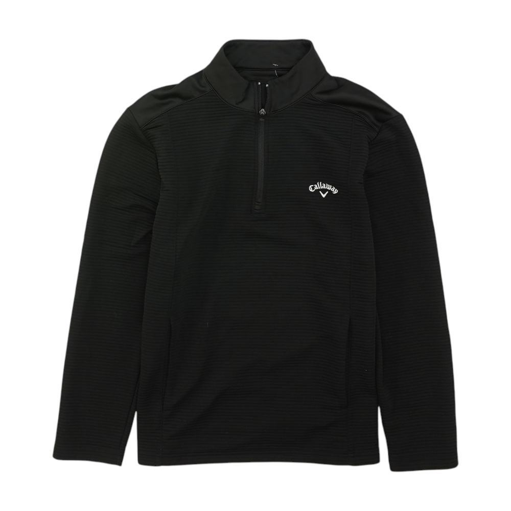 Callaway Black Solid 1/4 Zip Pullover – Image 1