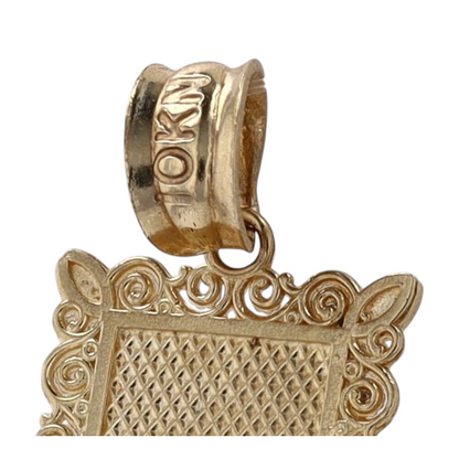 10K Two-Tone Gold Pendant