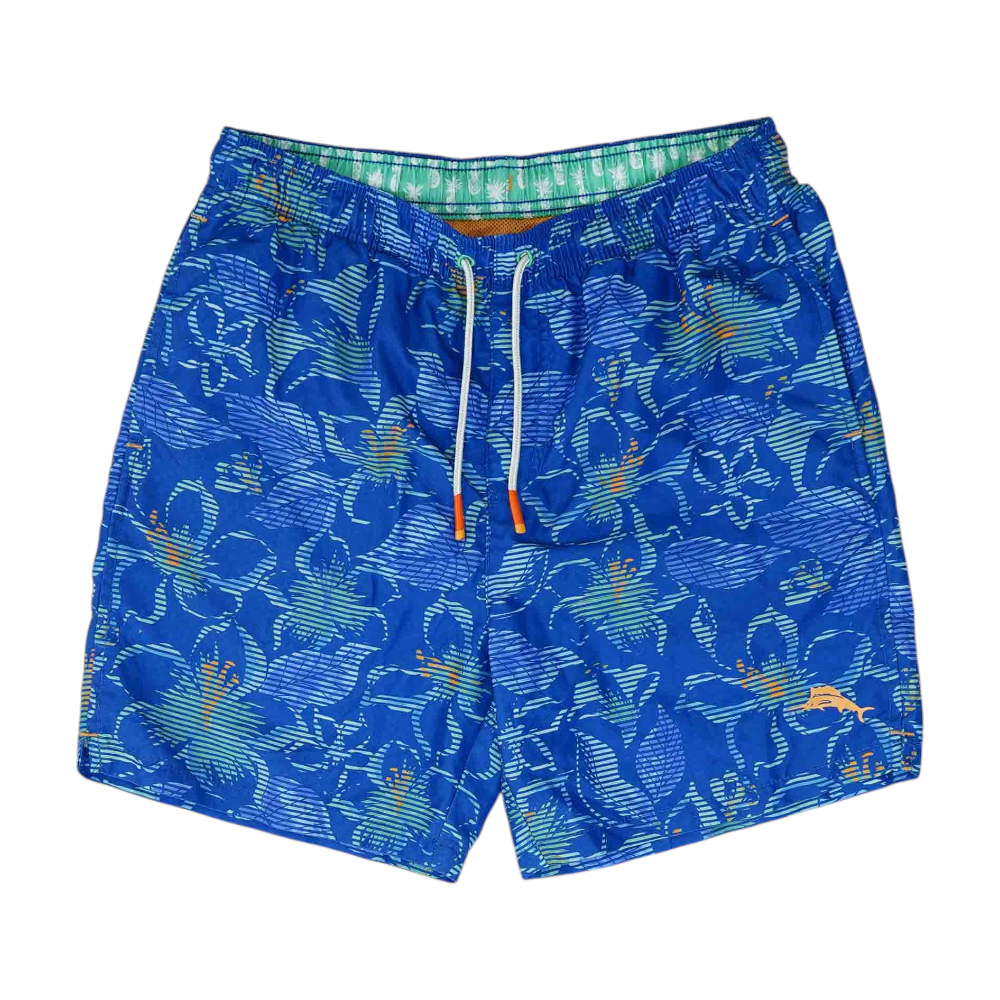 Blue Graphic Swim Bottom