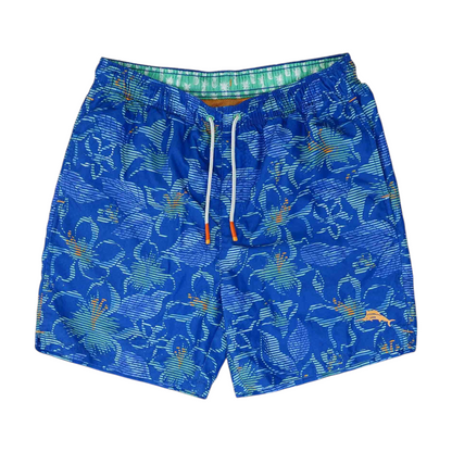 Blue Graphic Swim Bottom