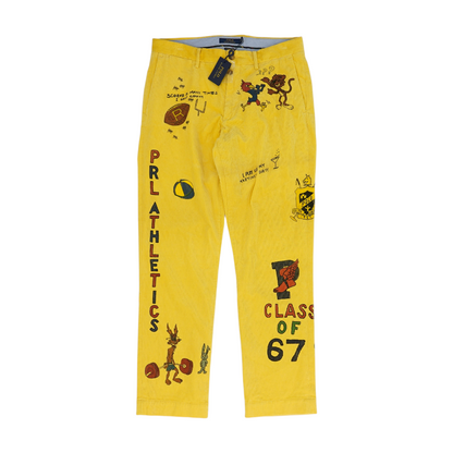 Yellow Graphic Regular Pants