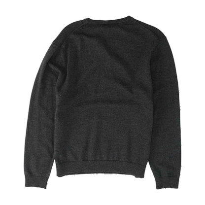 Charcoal Solid Pullover Sweater