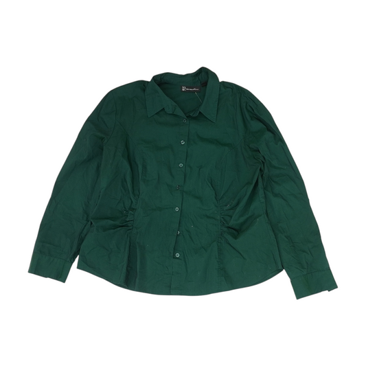 Green Button Down