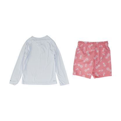 Pink Graphic Swim Set