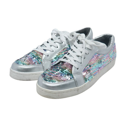 Silver Athletic Shoes