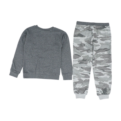 Gray Long Sleeve Set