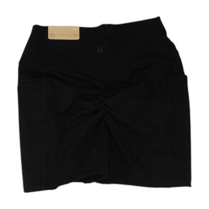 Black Solid Active Shorts