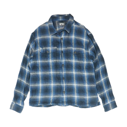Blue Plaid Flannel Button Down