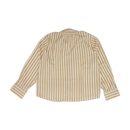 Tan Striped Button Down