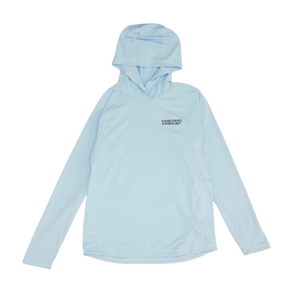 Blue Solid Hoodie Pullover