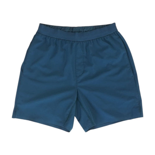 Peloton Teal Solid Active Shorts – Image 1