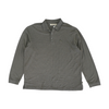 Olive Striped Long Sleeve Polo