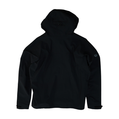 Black Solid Rain Jacket