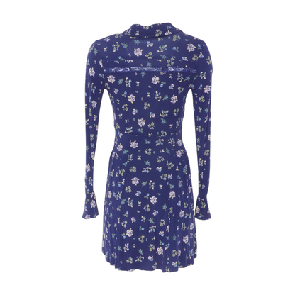 Navy Floral Mini Dress