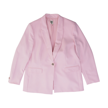 Pink Solid Blazer
