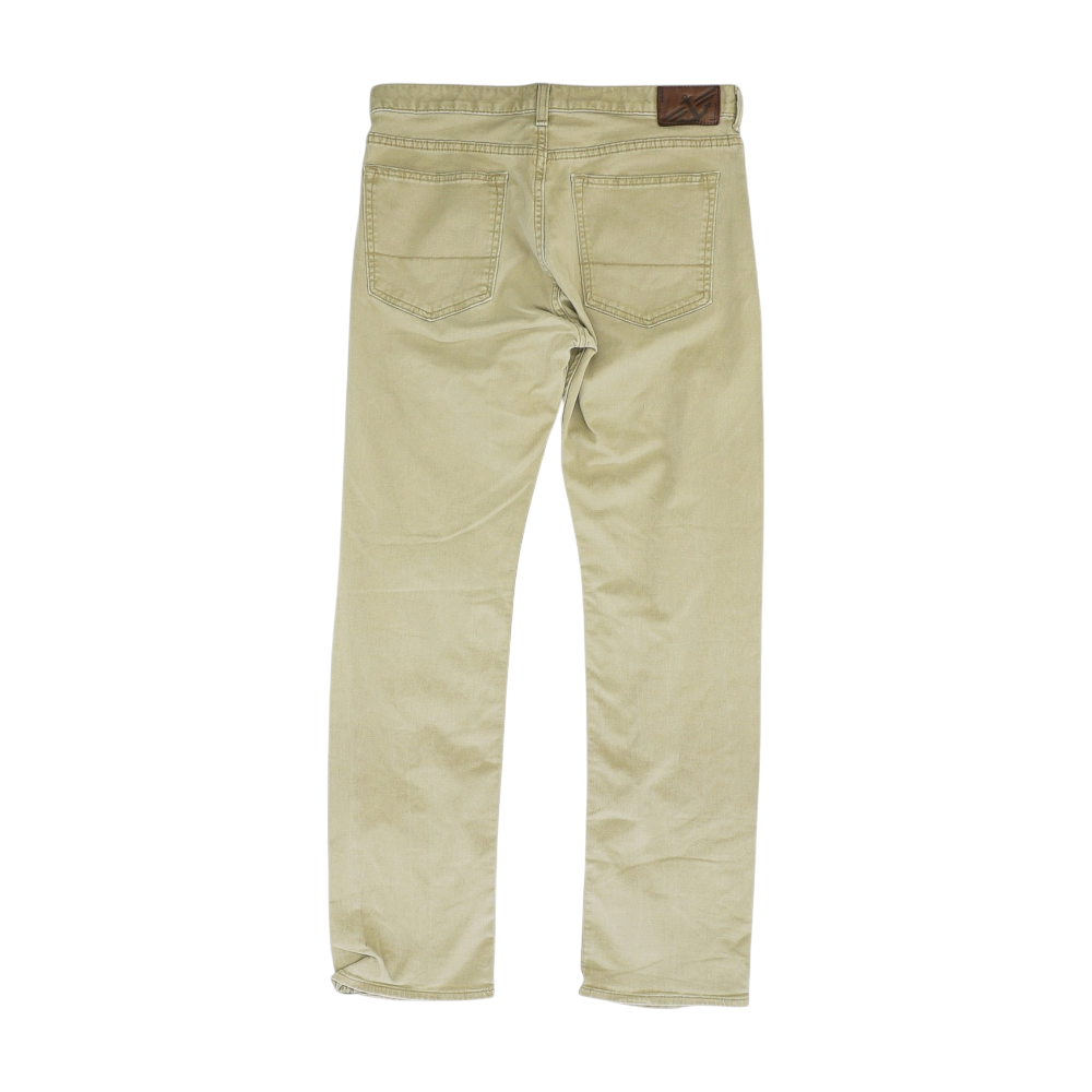 Beige Straight Pants