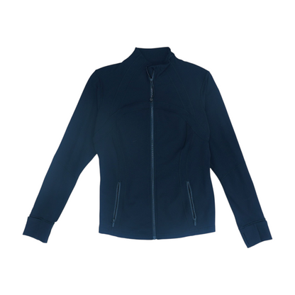 Black Solid Active Jacket