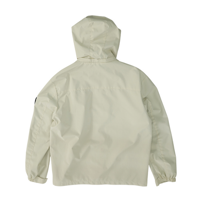 Ivory Solid Rain Jacket