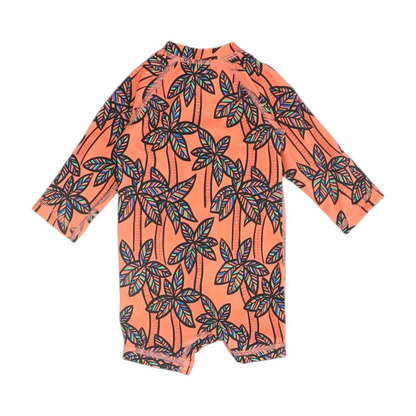Coral Graphic One-Piece